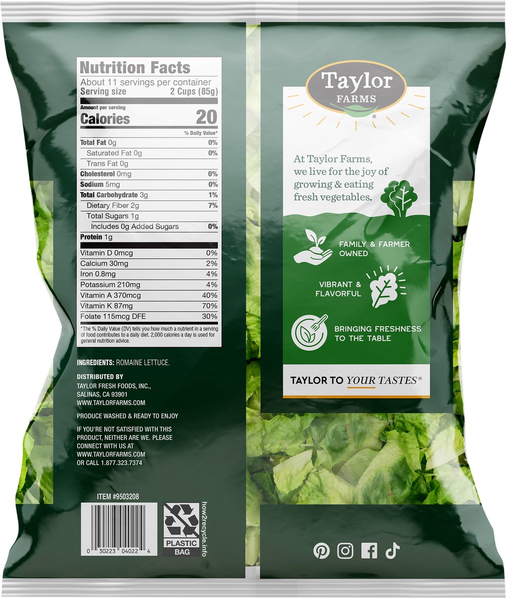 slide 2 of 7, Taylor Farms Hearts of Romaine, 32 oz