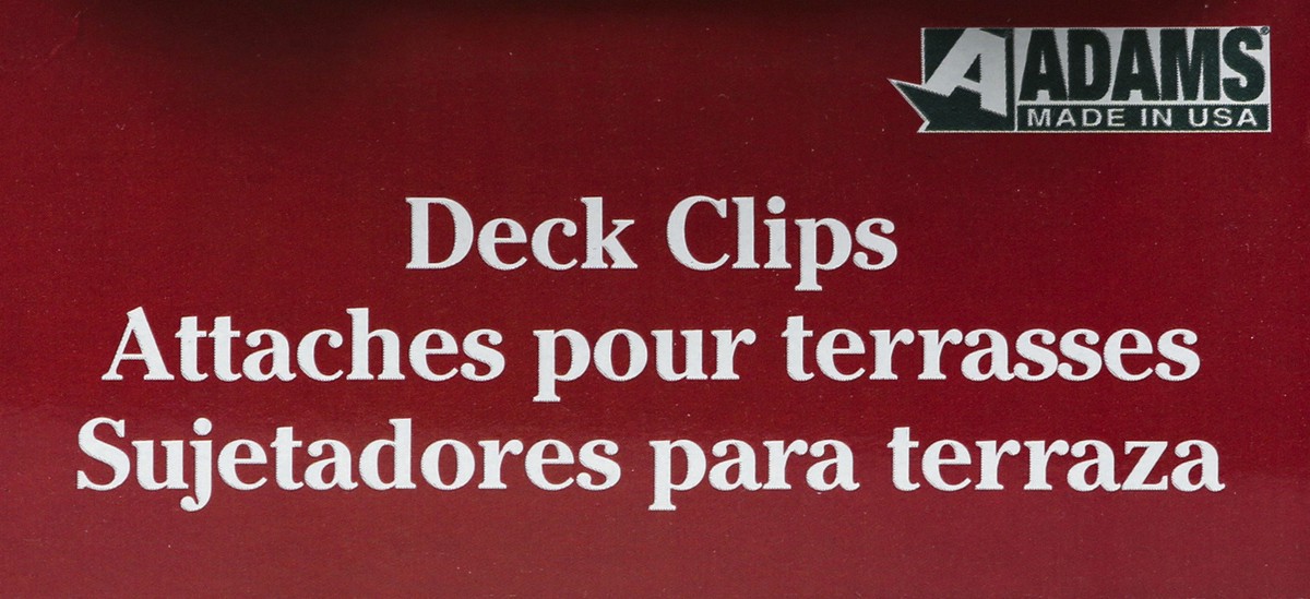slide 4 of 8, Adams Deck Clips, 25 ct