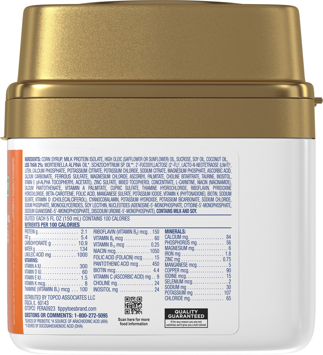 slide 4 of 14, Tippy Toes Sensitive Infant Formula 22.5 Ounces, 22.5 oz