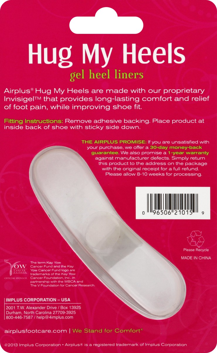 slide 2 of 5, Airplus Hug My Heels, 1 ct