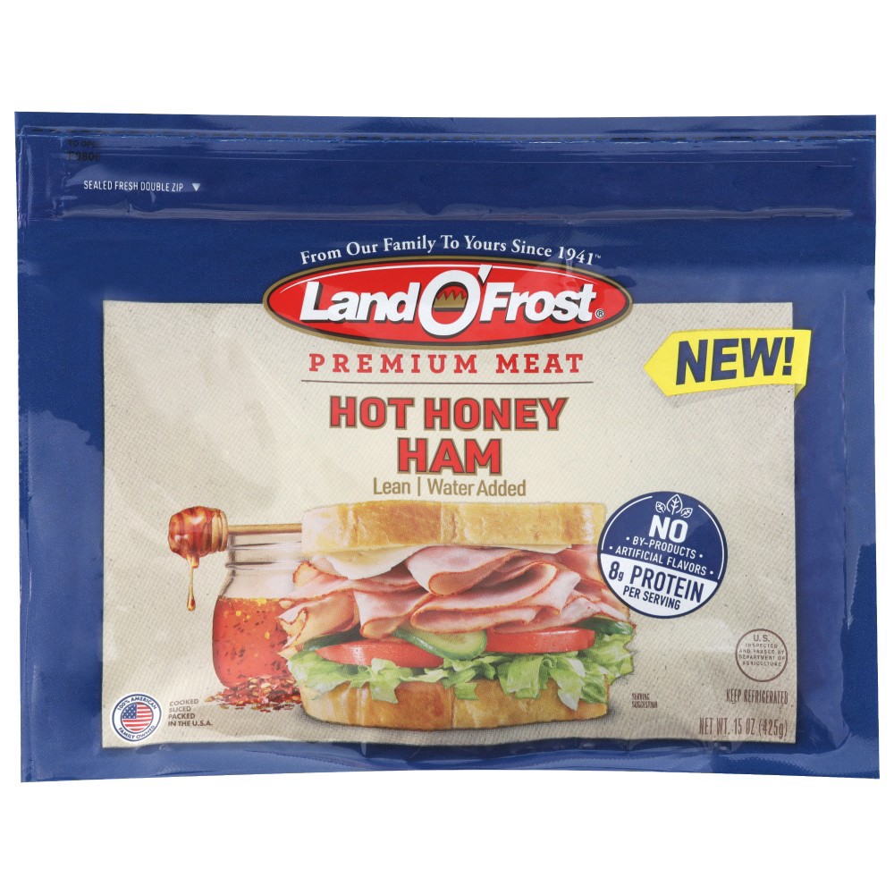 slide 2 of 3, Land O' Frost Premium Lunch Meat Hot Honey Ham 15 oz, 15 oz