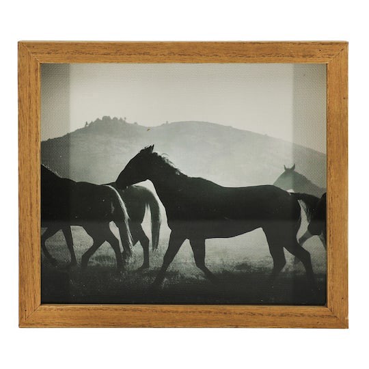 slide 1 of 4, 8.75" Horses Block Tabletop Decor By Ashland, 8.75 in x 7.5 in