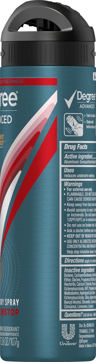 slide 6 of 11, Degree Men Antiperspirant Deodorant Dry Spray Nonstop 3.8oz, 3.8 oz