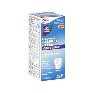 slide 1 of 1, CVS Pharmacy Children's Allergy Relief Loratadine Oral Solution Grape, 8 fl oz; 240 ml