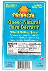 Tropical Cheese Tropical Queso Natural Para Derre