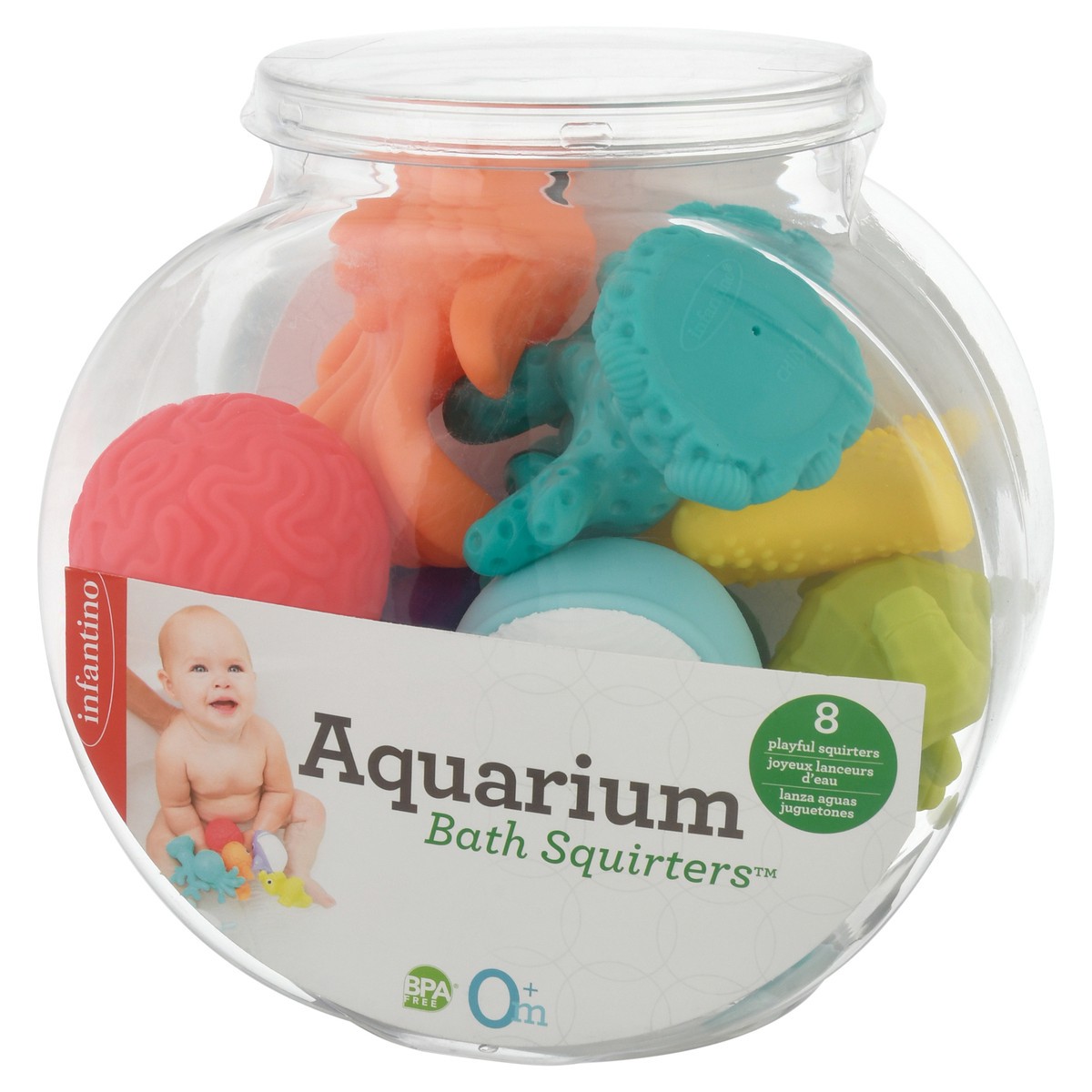 slide 6 of 9, Infantino Aquarium Bath Squirters 8 ea, 8 ct