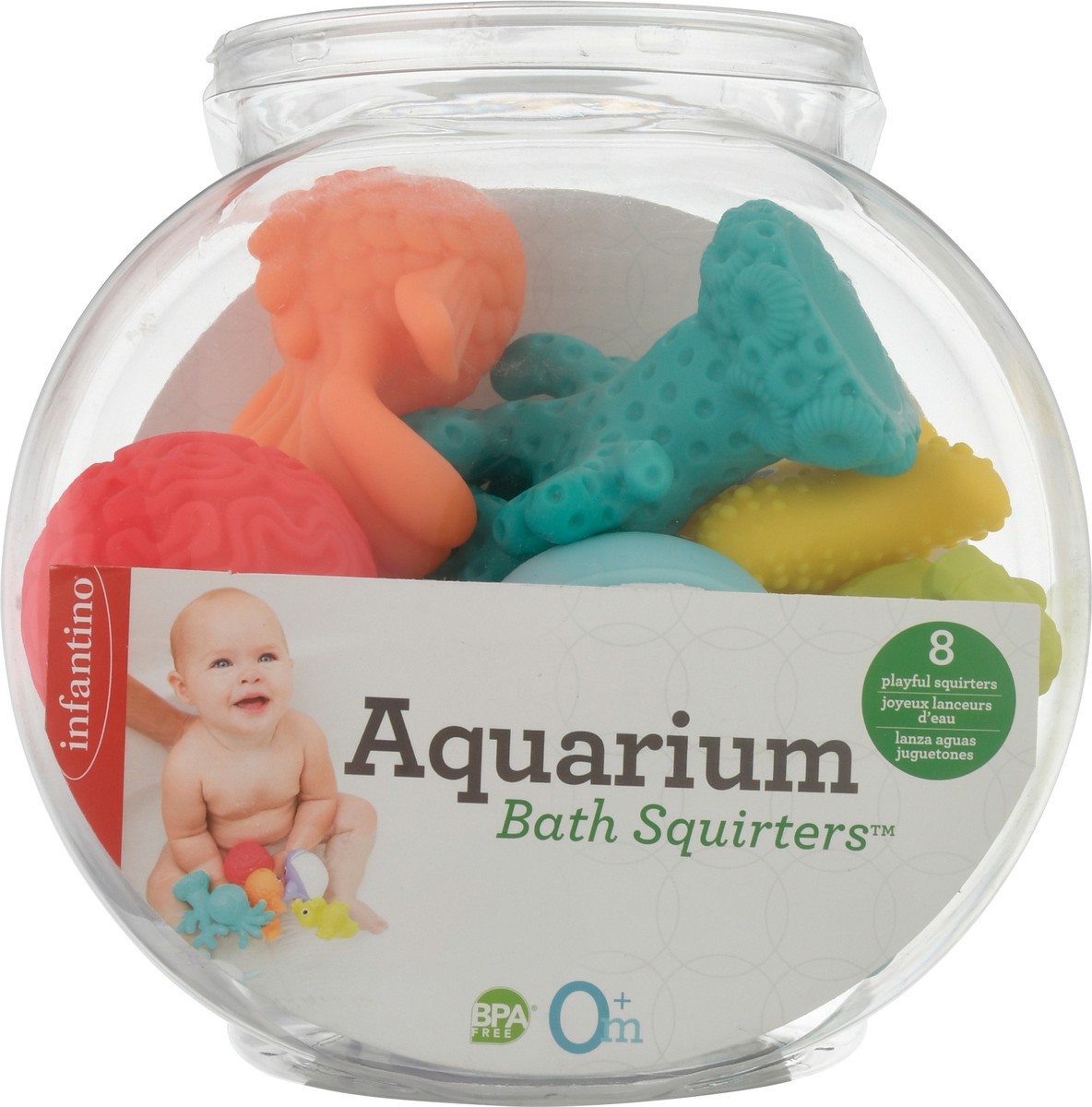 slide 1 of 9, Infantino Aquarium Bath Squirters 8 ea, 8 ct