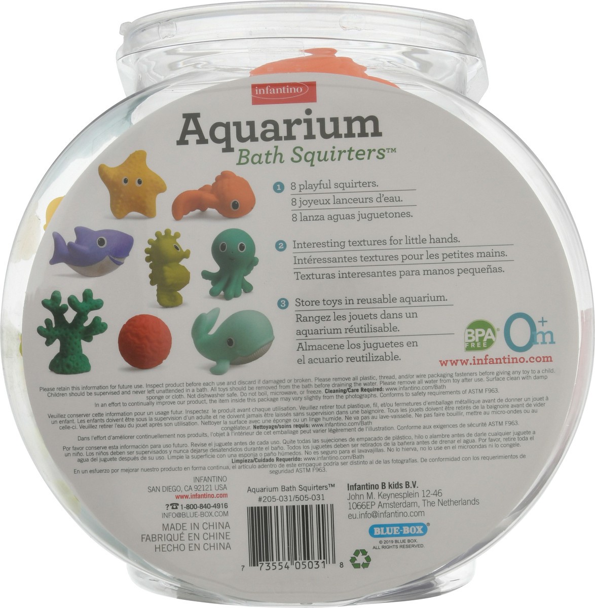 slide 5 of 9, Infantino Aquarium Bath Squirters 8 ea, 8 ct