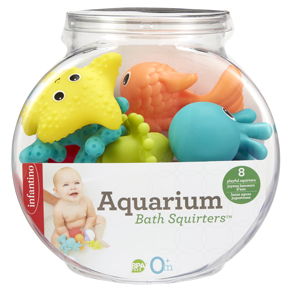 slide 1 of 1, Infantino Aquarium Bath Squirters, 1 ct