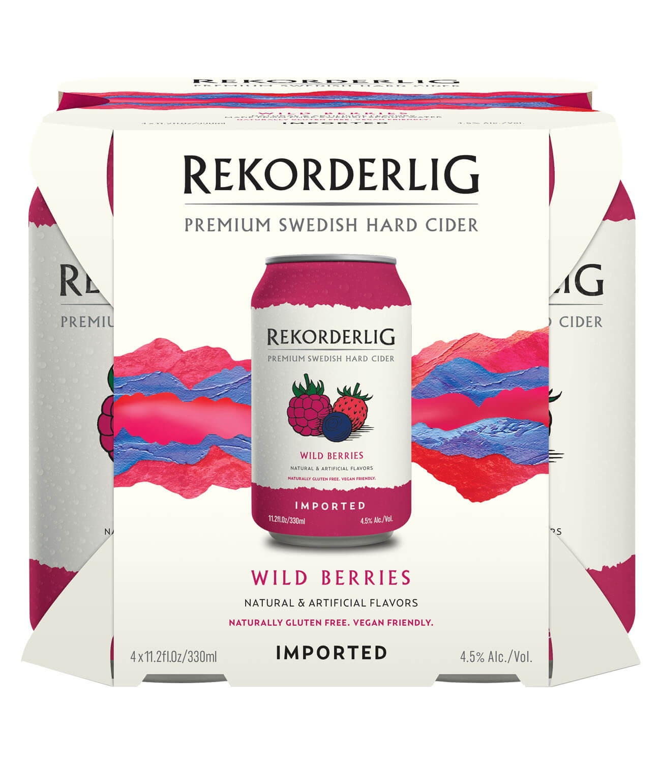 slide 1 of 1, Rekorderlig Wild Berry Cans, 4 ct; 12 oz