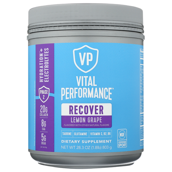 slide 1 of 1, Vital Proteins Recovery Wave Lemon Grape, 28.3 oz