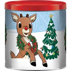 Rudolph Pop Corn Tin