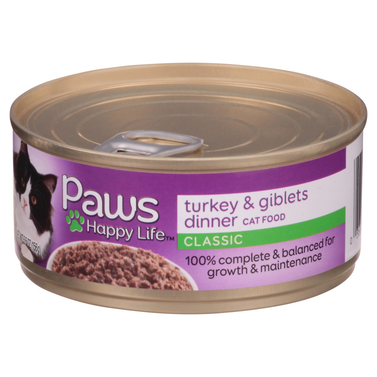 slide 6 of 9, Paws Happy Life Classic Turkey & Giblets Dinner Cat Food 5.5 oz, 5.5 oz