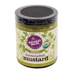 Natural Value Organic Horseradish Mustard 9 oz