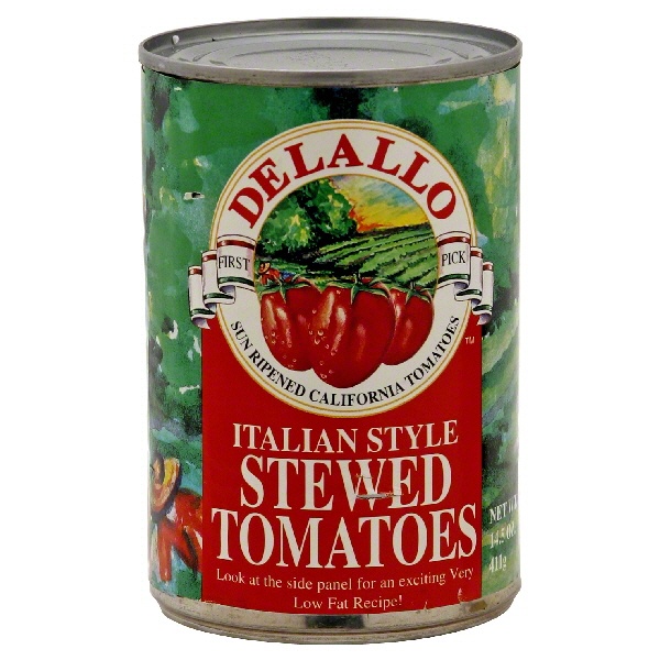 slide 1 of 1, DeLallo Italian Stewed Tomatoes, 14.5 oz