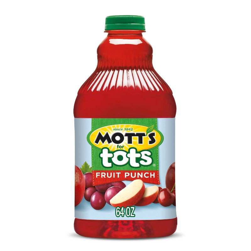 slide 1 of 1, Mott's for Tots Fruit Punch Juice - 64 fl oz Bottle, 64 fl oz