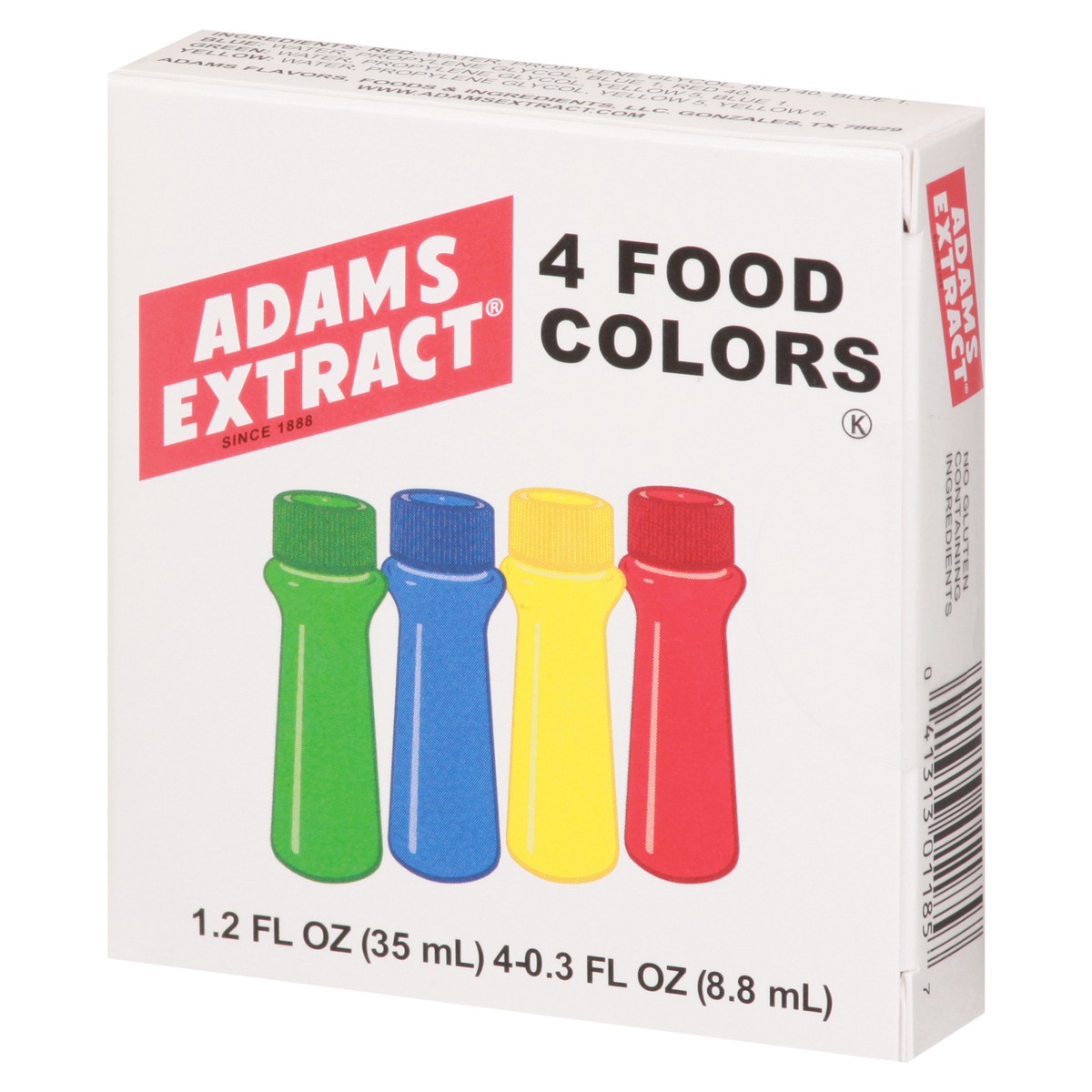 slide 3 of 9, Adams Extract Adams Food Color Pack, 4.25 fl oz