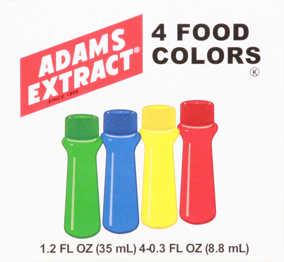 slide 1 of 9, Adams Extract Adams Food Color Pack, 4.25 fl oz