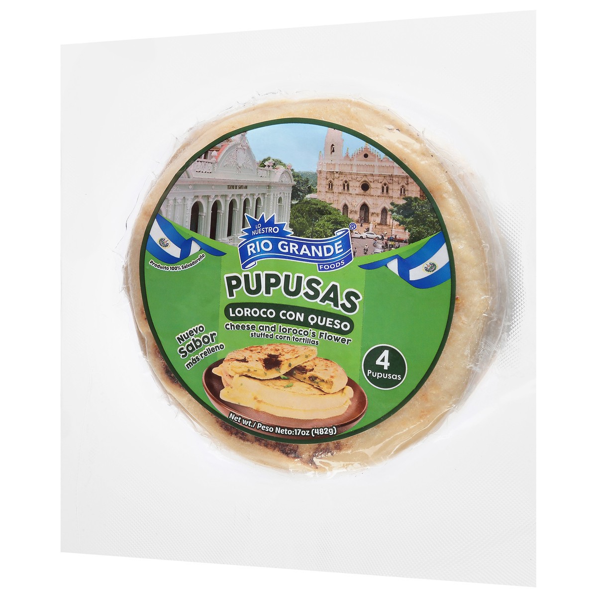 slide 11 of 13, Rio Grande Stuffed Cheese and Loroco's Flower Corn Tortillas 4 ea, 15.75 oz