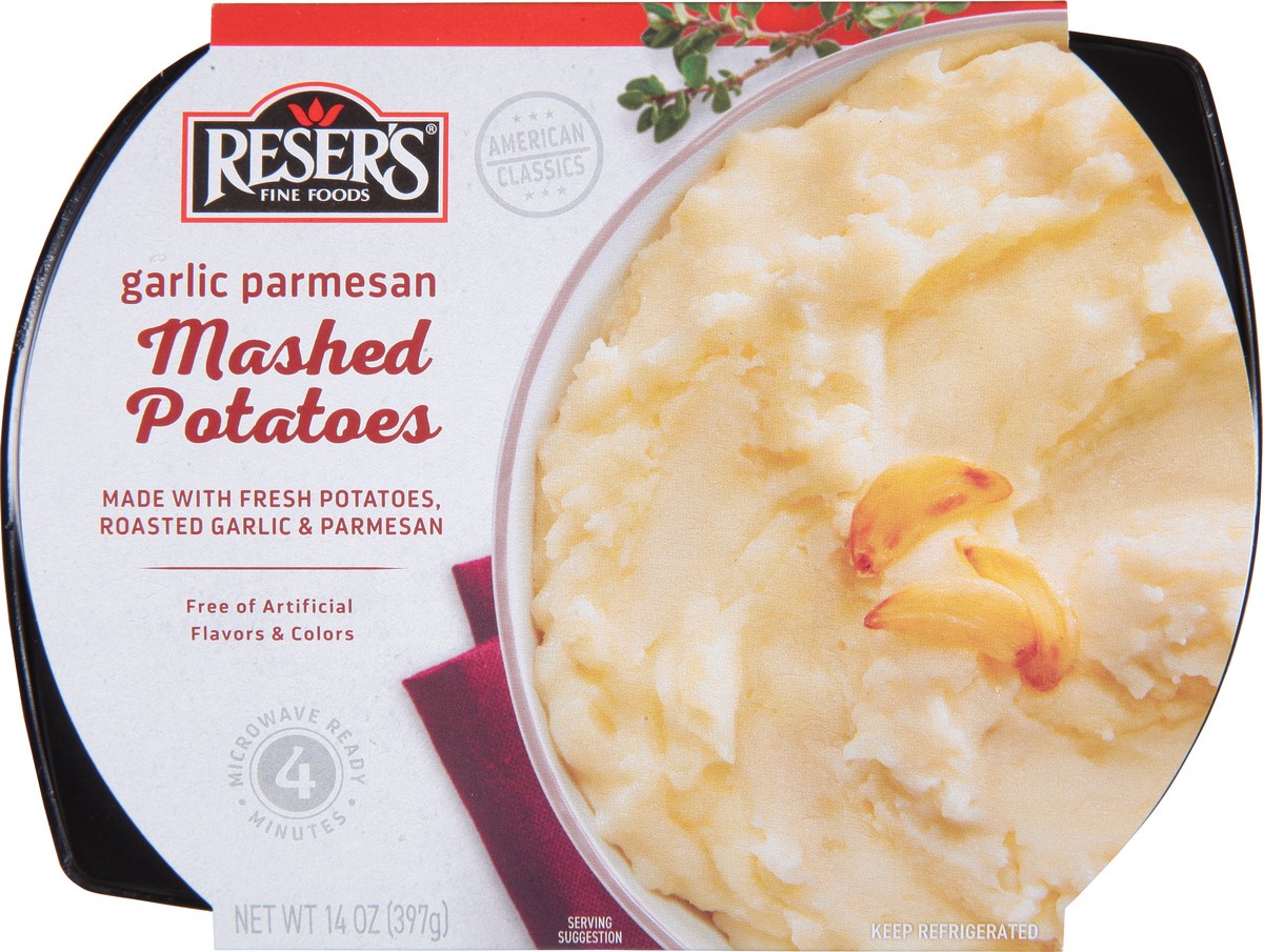 slide 11 of 11, Reser's Garlic Parmesan Mashed Potatoes 14 oz, 14 oz