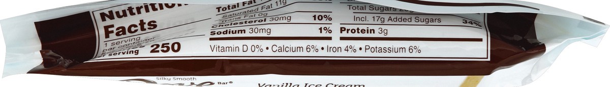 slide 3 of 6, DOVE Vanilla Ice Cream Bar Coated With Dark Chocolate, 2.89 Oz, 2.89 fl oz