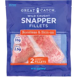 Great Catch Wild Caught Frozen Snapper Fillets
