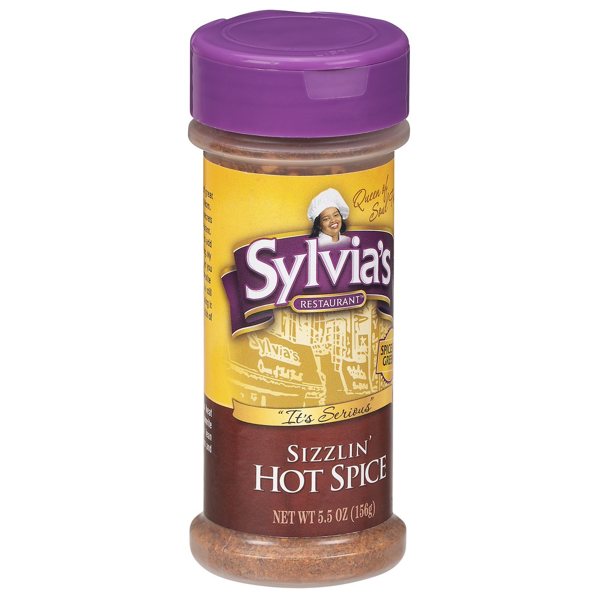 slide 7 of 9, Sylvia's Restaurant Sizzlin' Hot Spice Seasoning 5.5 oz, 5.5 oz