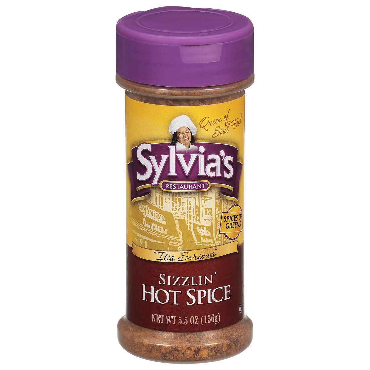 slide 1 of 9, Sylvia's Restaurant Sizzlin' Hot Spice 5.5 oz, 5.5 oz