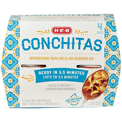 slide 1 of 1, H-E-B ComidaConchitasCups, 4 ct