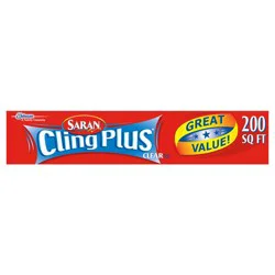Saran Cling Plus® Clear Plastic Wrap