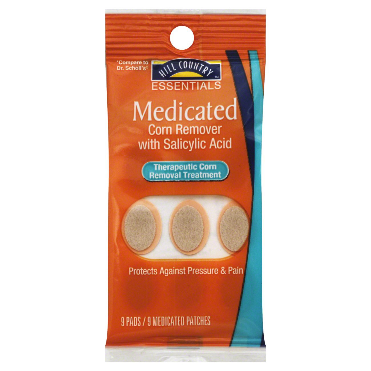 slide 1 of 1, Hill Country Fare Medicated Corn Removers, 9 ct