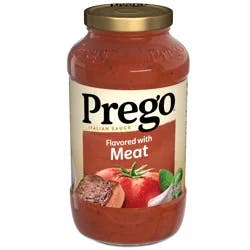 Prego Italian Tomato Pasta Sauce Flavored With Meat - 24 oz