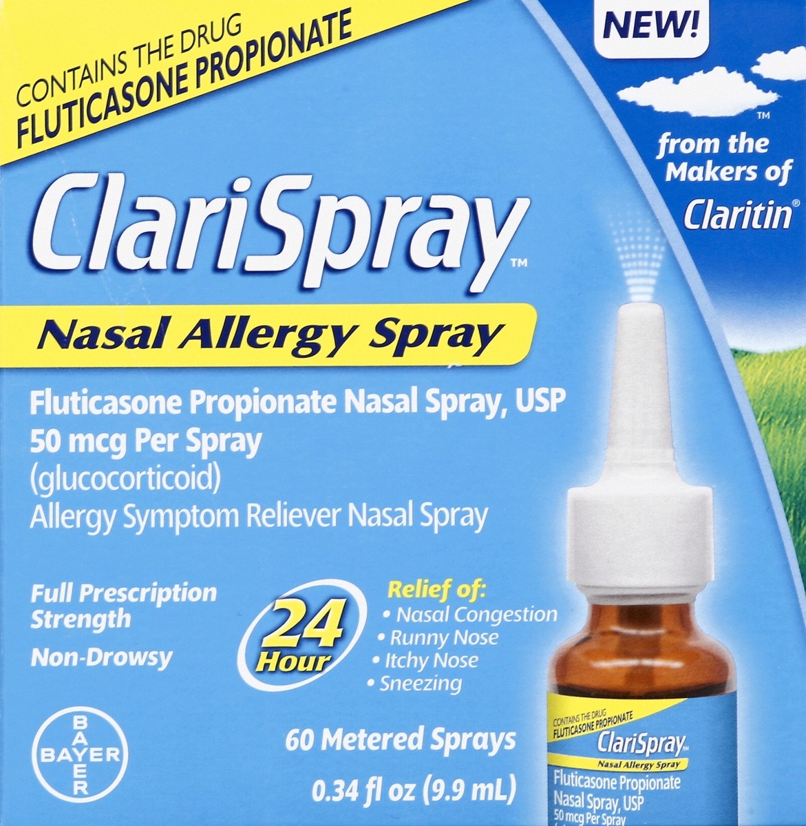 slide 1 of 8, ClariSpray Nasal Allergy 0.34 oz, 0.34 oz