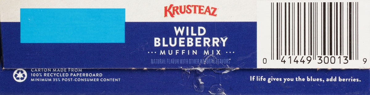 slide 8 of 11, Krusteaz Wild Blueberry Muffin Mix, 17.1 oz