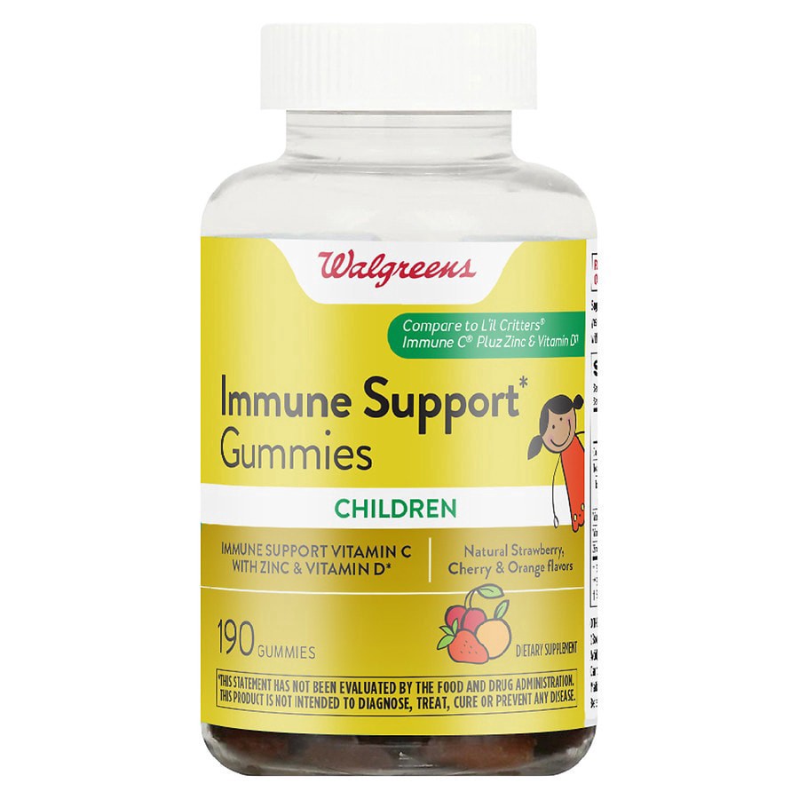 slide 1 of 3, Walgreens Immune Support Gummies, Children's, 190 ct
