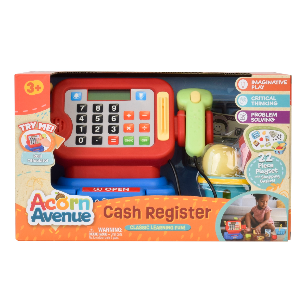 slide 1 of 8, Acorn Avenue Cash Register, 1 ct