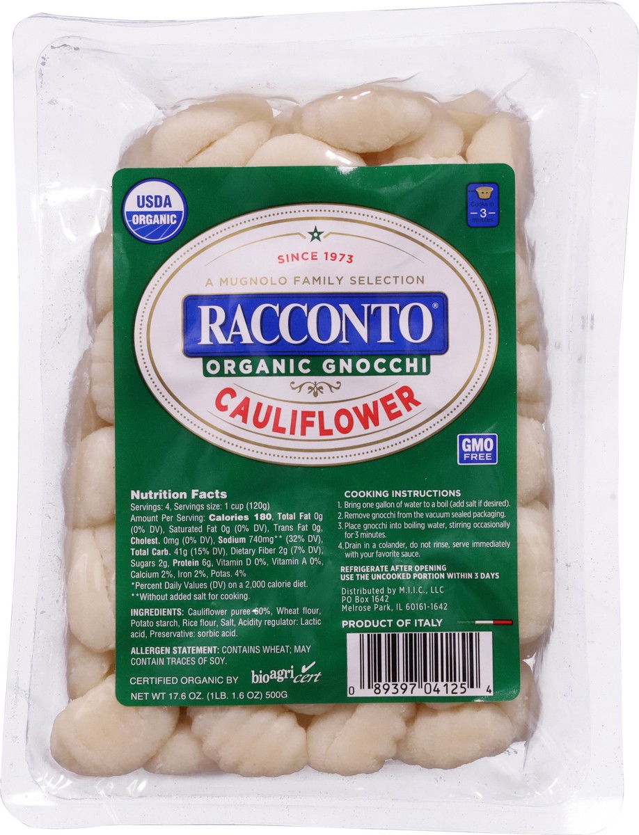 slide 5 of 14, Racconto Organic Cauliflower Gnocchi 17.6 oz, 17.6 oz
