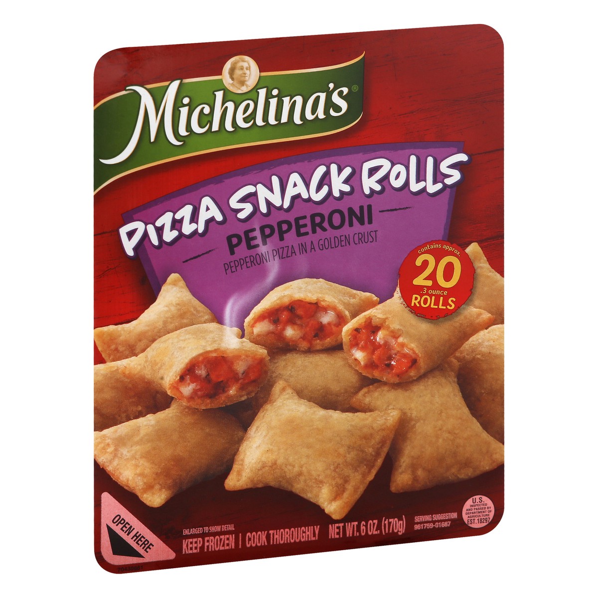 slide 3 of 10, Michelina's Pizza Snack Rolls, 6 oz