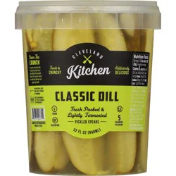 Cleveland Kitchen Classic Dill Pickle Spears 32 fl oz