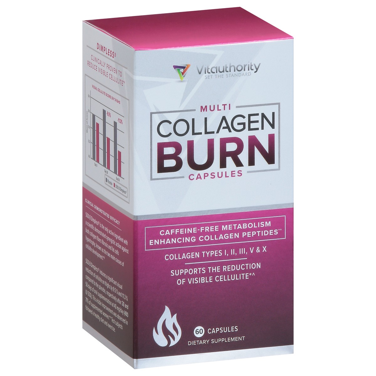 slide 4 of 9, Vitauthority Multi Collagen Burn Capsules, 60 ct