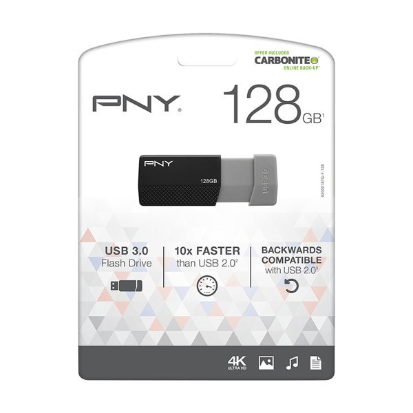 slide 9 of 10, PNY Usb 3.0 Flash Drive, 128Gb, Assorted Colors, P-Fd128Eledge-Ge, 1 ct