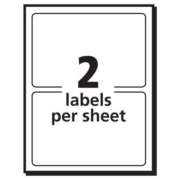 slide 3 of 6, Avery Removable Inkjet/Laser Multipurpose Labels, 5453, White, 80 ct; 3 in x 4 in