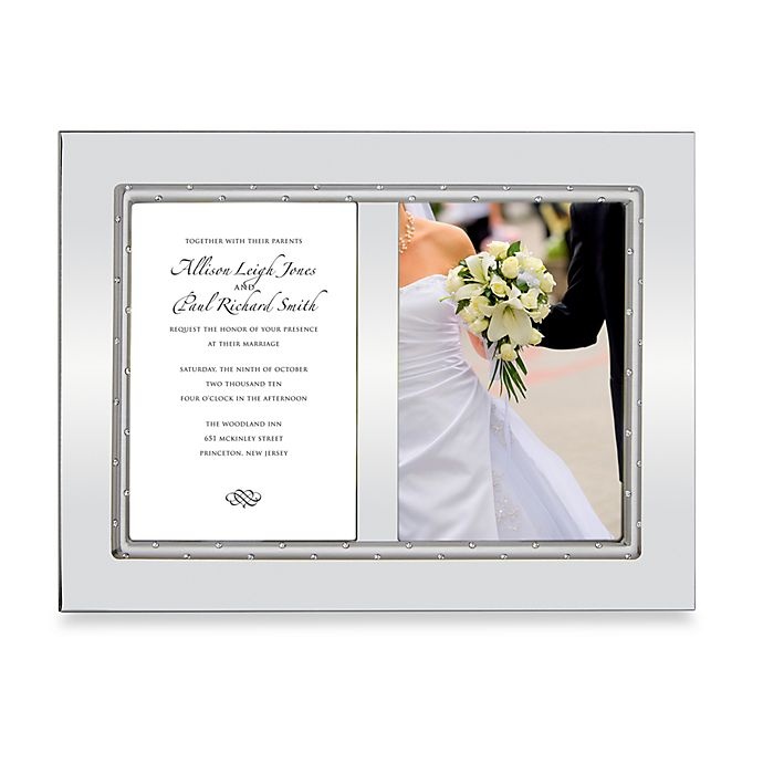 slide 1 of 1, Lenox Devotion Double Invitation Picture Frame, 5 in x 7 in