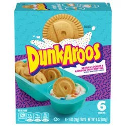 Dunkaroos Vanilla Cookies and Rainbow Chip Frosting, 1 oz, 6 ct