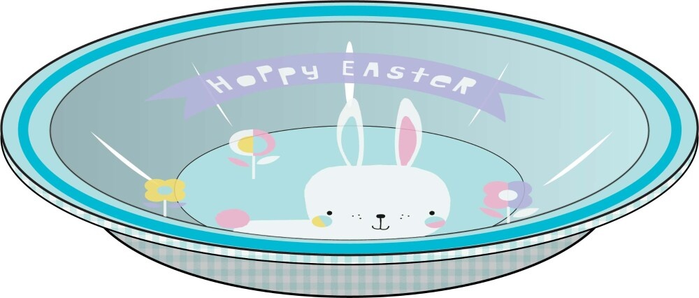 slide 1 of 1, Holiday Home Hoppy Easter Tin Bowl, 1 ct