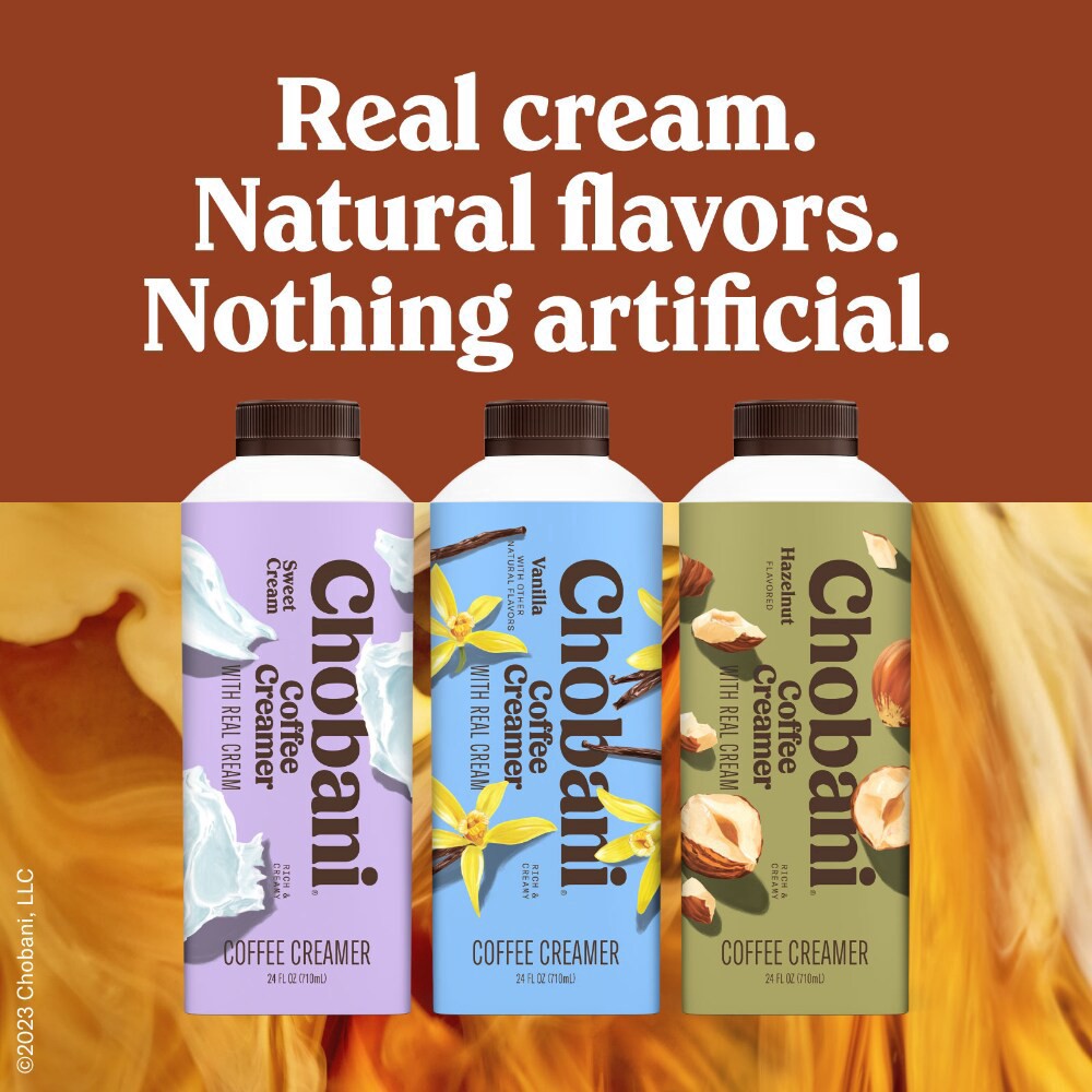 slide 3 of 5, Chobani White Chocolate Raspberry Coffee Creamer, 24 fl oz