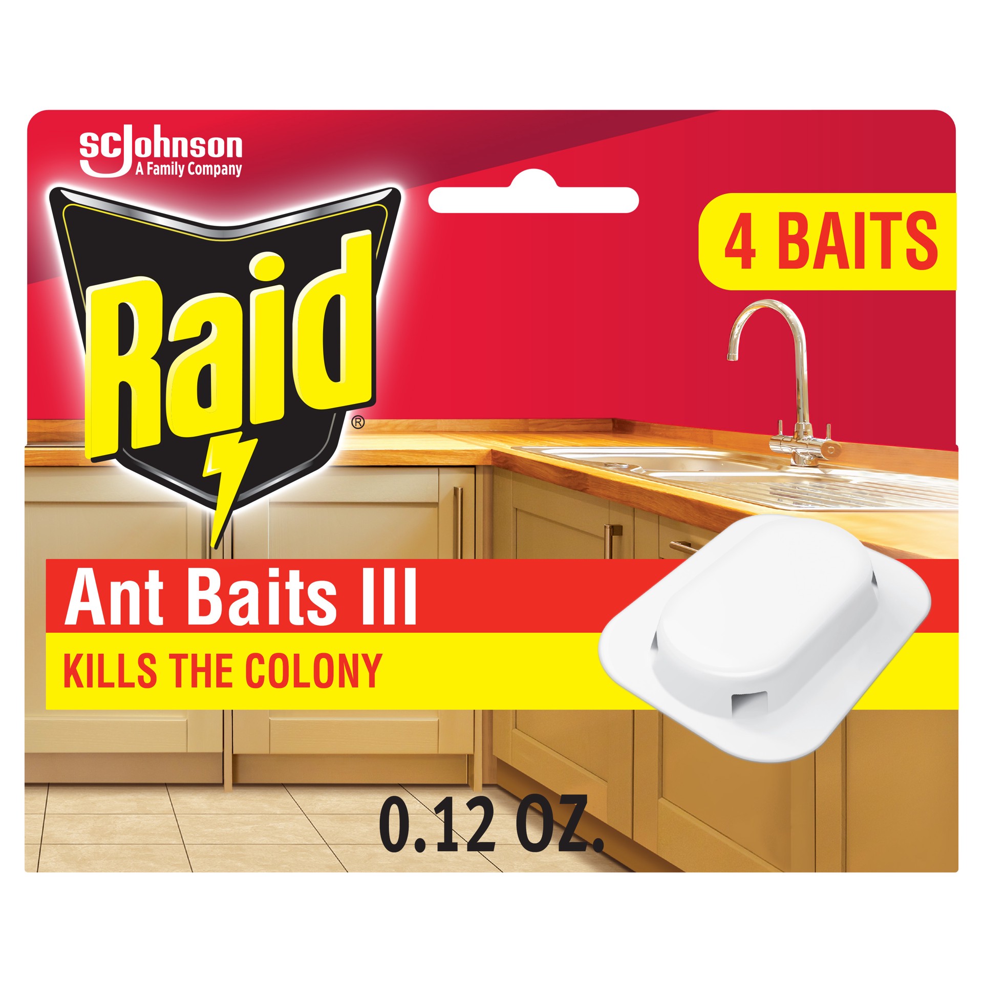 slide 2 of 3, Raid Ant Baits Indoor Ant Killer, 0.12oz, 4 Count, 0.12 oz