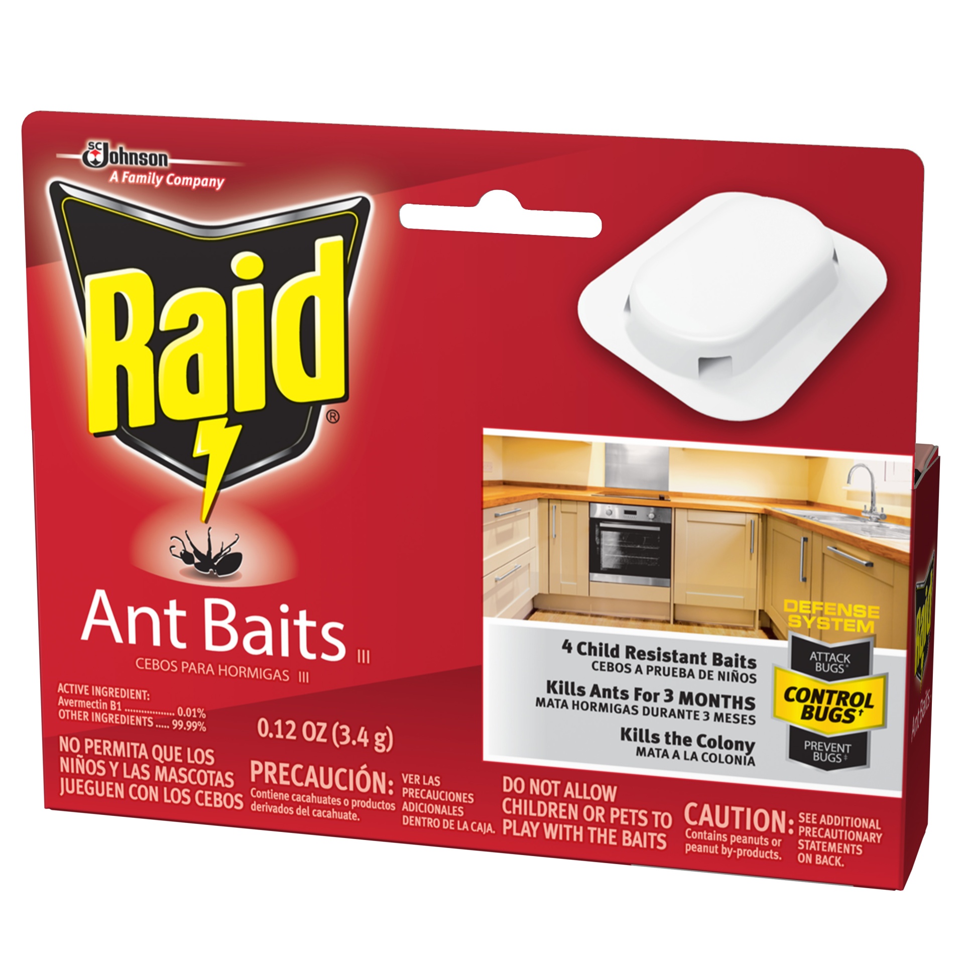 slide 7 of 7, Raid Ant Baits, 4 ct; 0.12 oz