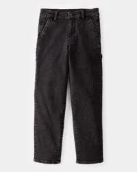 Oshkosh Kid Baggy Iconic Denim Cargo Pants - Black Wash Black Ozone Wash 8