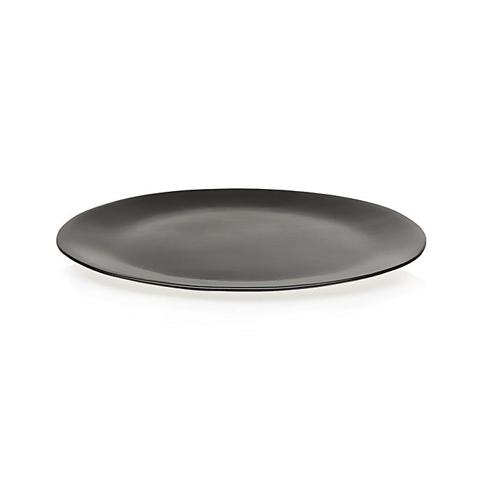 slide 5 of 10, Libbey Glass Prologue Drift Platter Set - Black, 2 ct